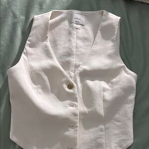 Wilfred Ivory Sleeveless Vest